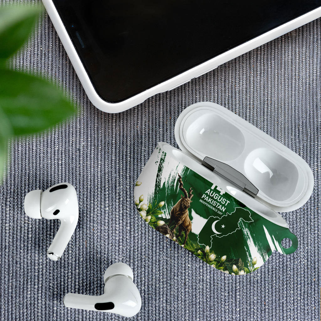 Pakistan Independence Day August 14 AirPods Case Patriotic Markhor Heritage Landmarks And Jasmine