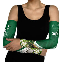 Pakistan Independence Day August 14 Arm Sleeves Patriotic Markhor Heritage Landmarks And Jasmine