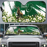 Pakistan Independence Day August 14 Auto Sun Shade Patriotic Markhor Heritage Landmarks And Jasmine