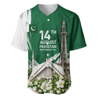 Pakistan Independence Day August 14 Baseball Jersey Patriotic Markhor Heritage Landmarks And Jasmine
