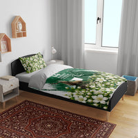 Pakistan Independence Day August 14 Bedding Set Patriotic Markhor Heritage Landmarks And Jasmine