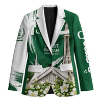 Pakistan Independence Day August 14 Blazer Patriotic Markhor Heritage Landmarks And Jasmine