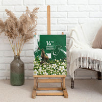Pakistan Independence Day August 14 Canvas Wall Art Patriotic Markhor Heritage Landmarks And Jasmine