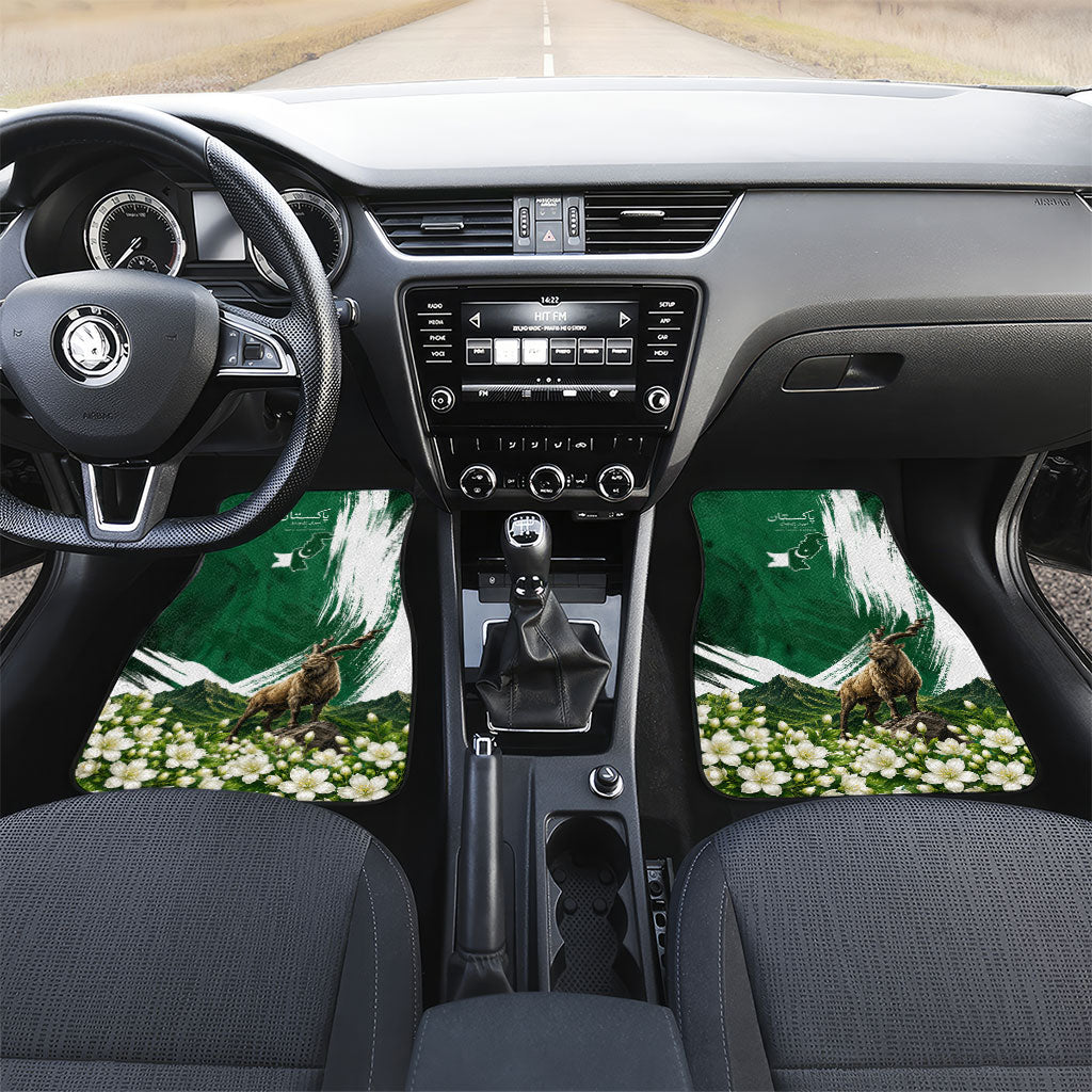 Pakistan Independence Day August 14 Car Mats Patriotic Markhor Heritage Landmarks And Jasmine