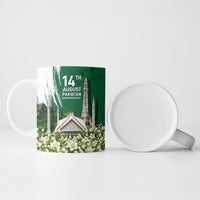 Pakistan Independence Day August 14 Ceramic Mug Patriotic Markhor Heritage Landmarks And Jasmine