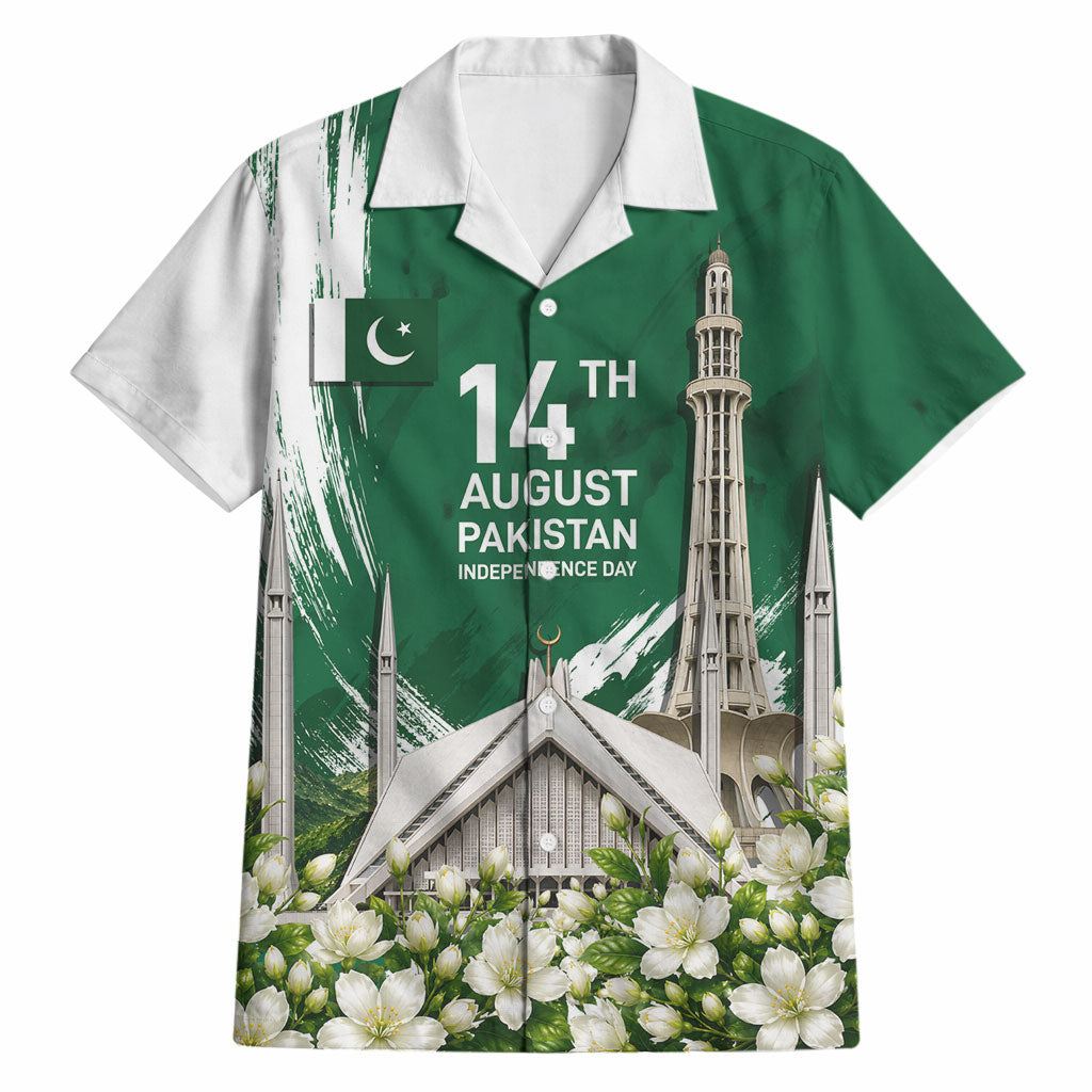 Pakistan Independence Day August 14 Hawaiian Shirt Patriotic Markhor Heritage Landmarks And Jasmine