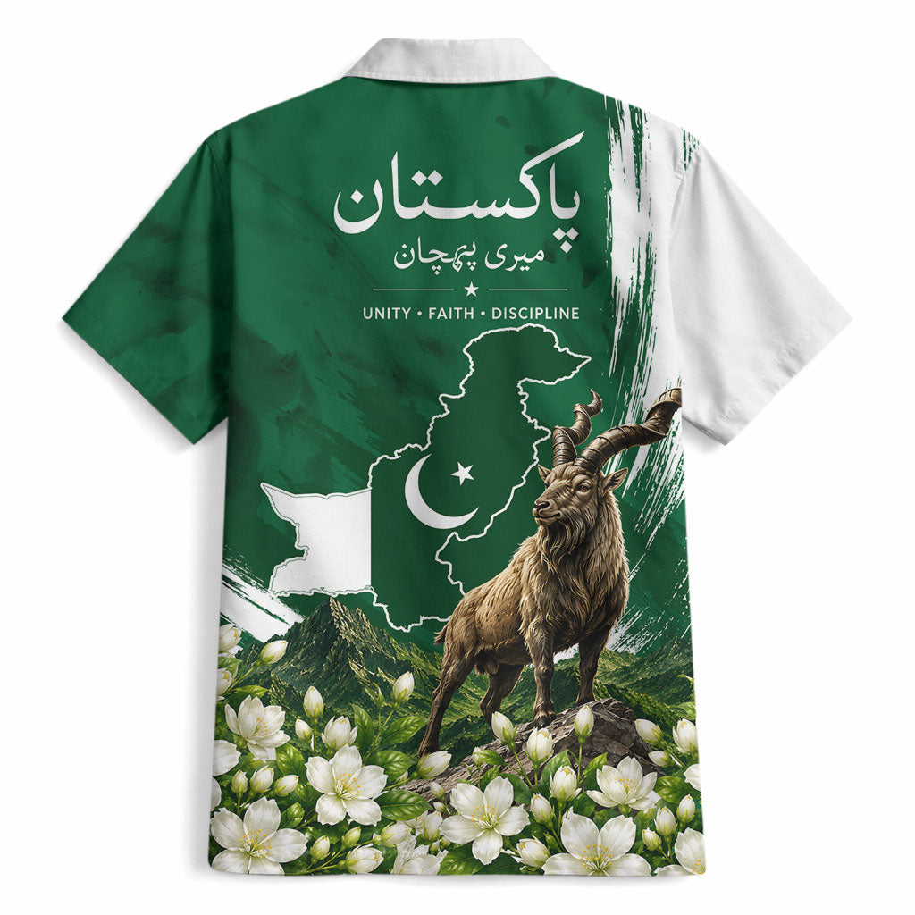 Pakistan Independence Day August 14 Hawaiian Shirt Patriotic Markhor Heritage Landmarks And Jasmine