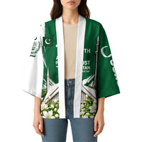 Pakistan Independence Day August 14 Kimono Patriotic Markhor Heritage Landmarks And Jasmine