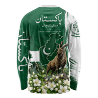 Pakistan Independence Day August 14 Long Sleeve Shirt Patriotic Markhor Heritage Landmarks And Jasmine