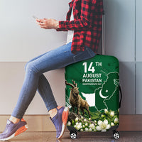 Pakistan Independence Day August 14 Luggage Cover Patriotic Markhor Heritage Landmarks And Jasmine