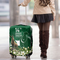 Pakistan Independence Day August 14 Luggage Cover Patriotic Markhor Heritage Landmarks And Jasmine