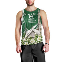 Pakistan Independence Day August 14 Men Tank Top Patriotic Markhor Heritage Landmarks And Jasmine