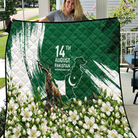 Pakistan Independence Day August 14 Quilt Patriotic Markhor Heritage Landmarks And Jasmine