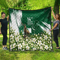 Pakistan Independence Day August 14 Quilt Patriotic Markhor Heritage Landmarks And Jasmine