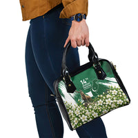 Pakistan Independence Day August 14 Shoulder Handbag Patriotic Markhor Heritage Landmarks And Jasmine