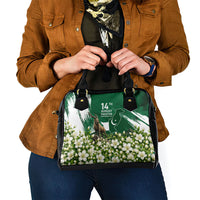 Pakistan Independence Day August 14 Shoulder Handbag Patriotic Markhor Heritage Landmarks And Jasmine
