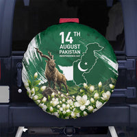 Pakistan Independence Day August 14 Spare Tire Cover Patriotic Markhor Heritage Landmarks And Jasmine