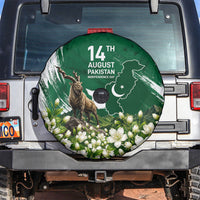 Pakistan Independence Day August 14 Spare Tire Cover Patriotic Markhor Heritage Landmarks And Jasmine