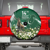 Pakistan Independence Day August 14 Spare Tire Cover Patriotic Markhor Heritage Landmarks And Jasmine