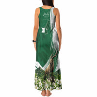 Pakistan Independence Day August 14 Tank Maxi Dress Patriotic Markhor Heritage Landmarks And Jasmine