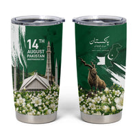 Pakistan Independence Day August 14 Tumbler Cup Patriotic Markhor Heritage Landmarks And Jasmine