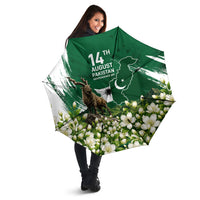 Pakistan Independence Day August 14 Umbrella Patriotic Markhor Heritage Landmarks And Jasmine
