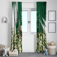 Pakistan Independence Day August 14 Window Curtain Patriotic Markhor Heritage Landmarks And Jasmine