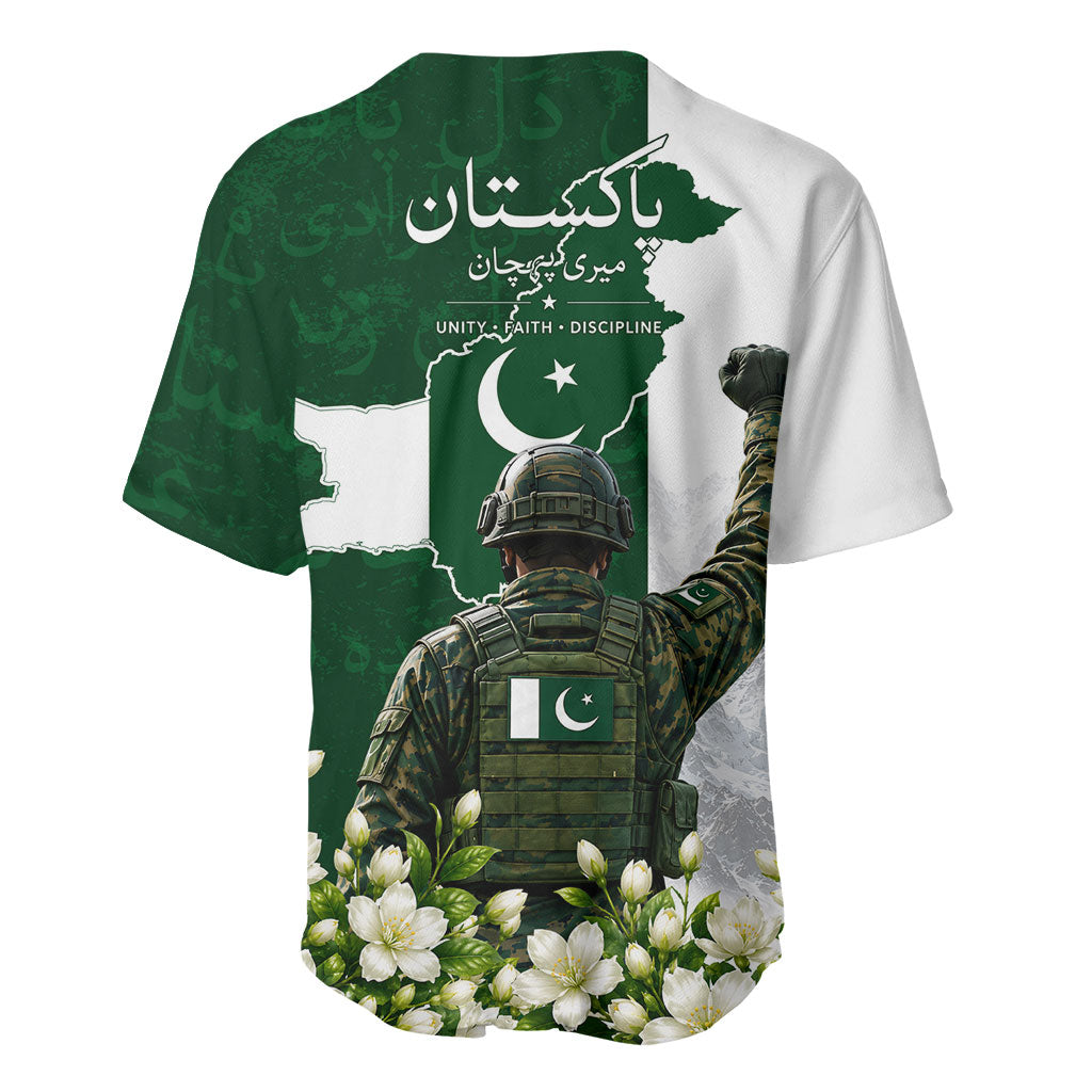 Pakistan Independence Day Baseball Jersey Patriotic Soldier Heritage Landmarks And Jasmine