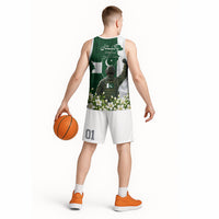 Pakistan Independence Day Basketball Jersey Patriotic Soldier Heritage Landmarks And Jasmine
