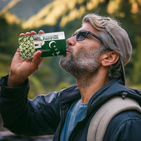 Pakistan Independence Day 4 in 1 Can Cooler Tumbler Patriotic Soldier Heritage Landmarks And Jasmine
