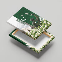 Pakistan Independence Day Canvas Wall Art Patriotic Soldier Heritage Landmarks And Jasmine