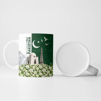 Pakistan Independence Day Ceramic Mug Patriotic Soldier Heritage Landmarks And Jasmine