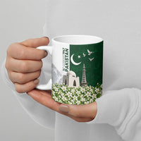 Pakistan Independence Day Ceramic Mug Patriotic Soldier Heritage Landmarks And Jasmine