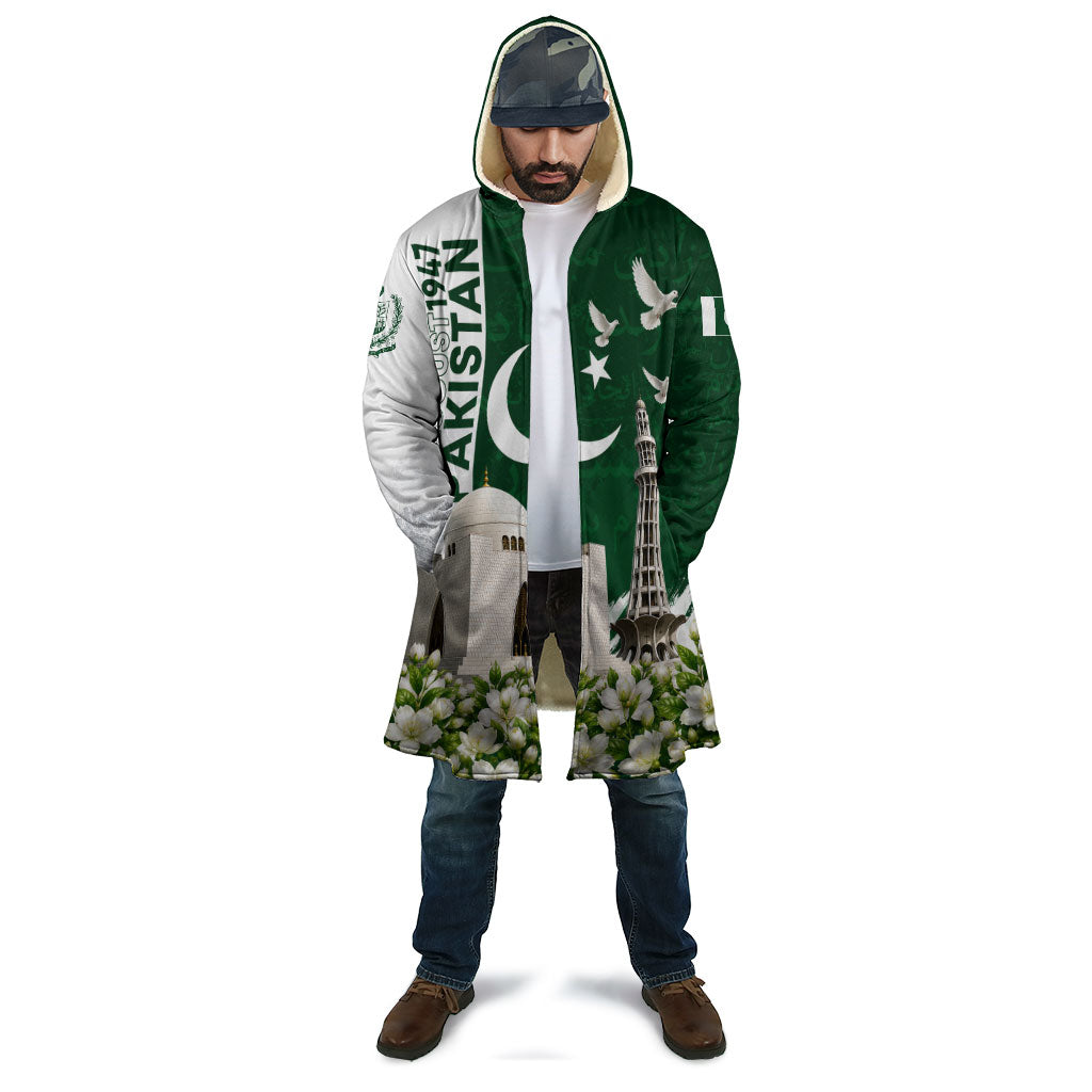 Pakistan Independence Day Cloak Patriotic Soldier Heritage Landmarks And Jasmine