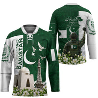 Pakistan Independence Day Hockey Jersey Patriotic Soldier Heritage Landmarks And Jasmine