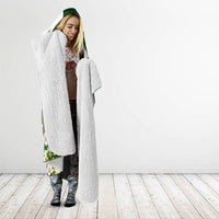 Pakistan Independence Day Hooded Blanket Patriotic Soldier Heritage Landmarks And Jasmine