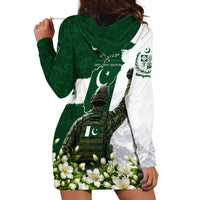 Pakistan Independence Day Hoodie Dress Patriotic Soldier Heritage Landmarks And Jasmine