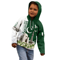 Pakistan Independence Day Kid Hoodie Patriotic Soldier Heritage Landmarks And Jasmine