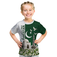 Pakistan Independence Day Kid T Shirt Patriotic Soldier Heritage Landmarks And Jasmine