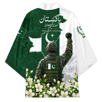 Pakistan Independence Day Kimono Patriotic Soldier Heritage Landmarks And Jasmine