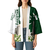 Pakistan Independence Day Kimono Patriotic Soldier Heritage Landmarks And Jasmine