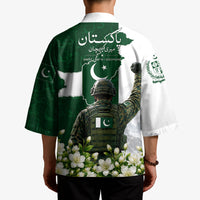 Pakistan Independence Day Kimono Patriotic Soldier Heritage Landmarks And Jasmine