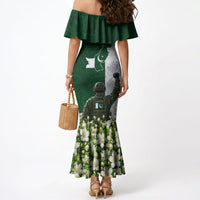 Pakistan Independence Day Mermaid Dress Patriotic Soldier Heritage Landmarks And Jasmine