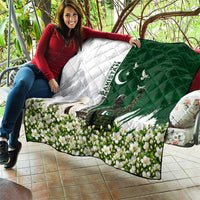 Pakistan Independence Day Quilt Patriotic Soldier Heritage Landmarks And Jasmine