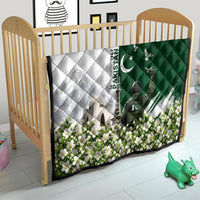 Pakistan Independence Day Quilt Patriotic Soldier Heritage Landmarks And Jasmine