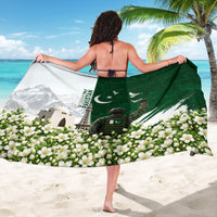 Pakistan Independence Day Sarong Patriotic Soldier Heritage Landmarks And Jasmine