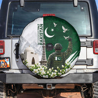 Pakistan Independence Day Spare Tire Cover Patriotic Soldier Heritage Landmarks And Jasmine