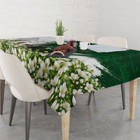 Pakistan Independence Day Tablecloth Patriotic Soldier Heritage Landmarks And Jasmine