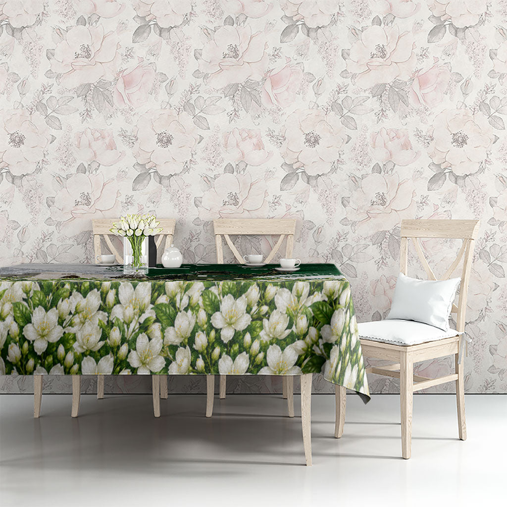 Pakistan Independence Day Tablecloth Patriotic Soldier Heritage Landmarks And Jasmine