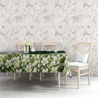 Pakistan Independence Day Tablecloth Patriotic Soldier Heritage Landmarks And Jasmine